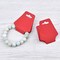 Coopay 200 Pieces Necklace Display Cards Blank Necklace Card Holder Kraft Paper Jewelry Display Hanging Cards for Necklaces, Bracelets, Jewelry Hang Tags, 4.7 x 2 Inches (Red)